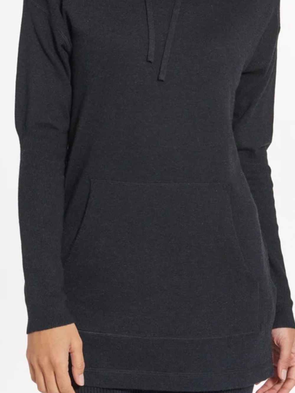 Women's Black Heather Leimere Knit Hoodie